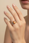 ✨ Mystic Glow Silver Ring with Multi-Color Oval Stone 🔮💖