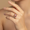 ✨ Mystic Glow Silver Ring with Multi-Color Oval Stone 🔮💖