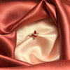 💎 Velora Crimson Red Leaf Ring (🌸 For Women's )
