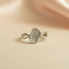 💖 Urban Texture Silver Ring with Dynamic Split Shank 🌟✨
