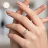 🤝 The Forever Knot Silver Ring with Sparkling Band 💍✨