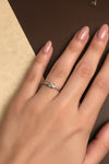 🤝 The Forever Knot Silver Ring with Sparkling Band 💍✨