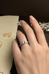 🦋 The Flutter Butterfly Silver Ring with Sparkling Band 💍✨